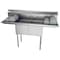 Koolmore 2 Compartment Stainless Steel NSF Commercial Kitchen Prep & Utility Sink with 2 Drainboards SB151512-15B3 - alternate 1